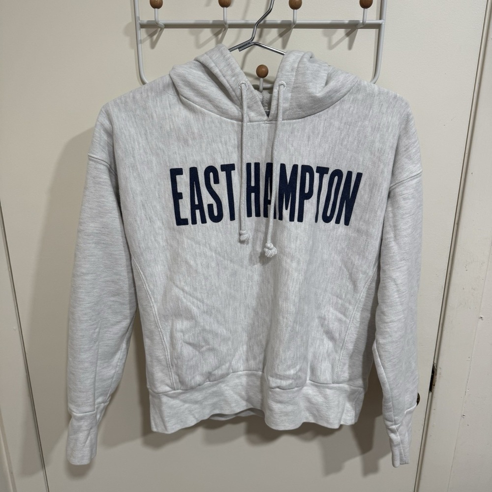 Champion Reverse Weave East Hampton Gray Hoodie Adult Size Small